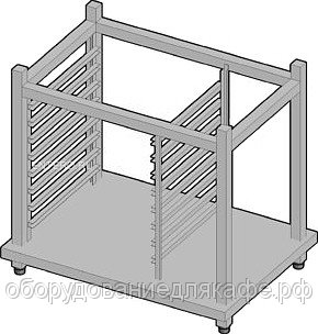 Подставка с направляющими Tecnoinox для печей на 5 и 8 уровней SFPT5