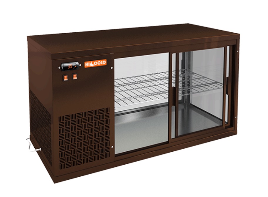 Витрина холодильная HICOLD VRL 1100 L Brown