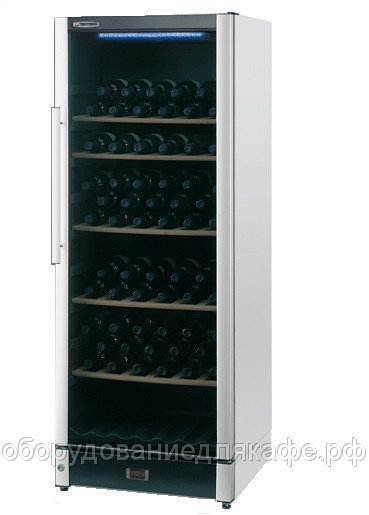 ШКАФ ВИННЫЙ TECFRIGO WINE 155 СЕРЕБРИСТЫЙ