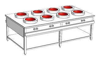 Плита индукционная WOK Heidebrenner ETK-I-W 761849