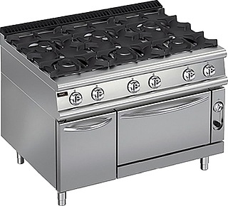 Плита газовая 700 серии Apach Chef Line LRG127FGCS PLUS